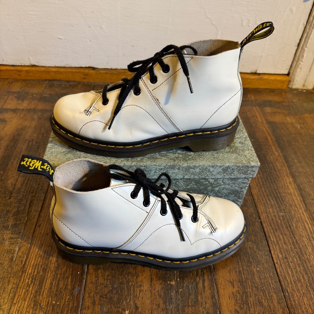 Dr Martens Chukka Boots W7 - UK5 White Bone Church Vintage Monkey Retro Boot